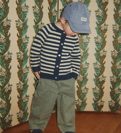 Konges Sløjd Cardigan - Uld/Polyamid - Billi - Blue Stripe