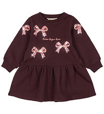 Konges Sløjd Sweatkjole - Lou - Decadent Chocolate m. Pailletter