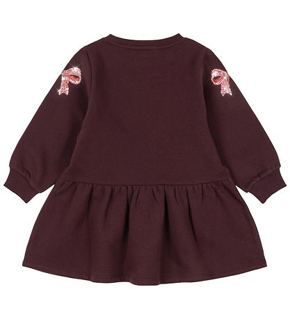 Konges Sløjd Sweatkjole - Lou - Decadent Chocolate m. Pailletter