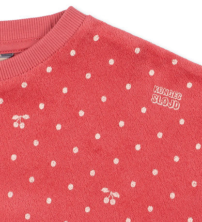 Konges Sløjd Bluse - Frotté - Itty - Cherry Berry Dot