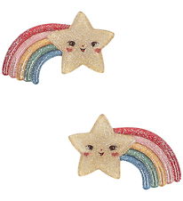 Konges Sløjd Hårspænder - 2-pak - Rainbow