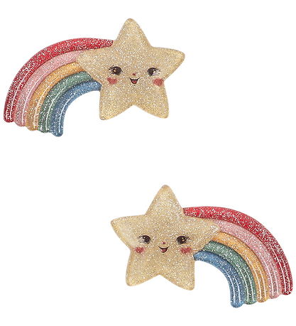 Konges Sløjd Hårspænder - 2-pak - Rainbow