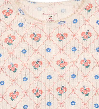 Konges Sløjd Bluse - Minnie - Fleur Decor m. Hulmønster