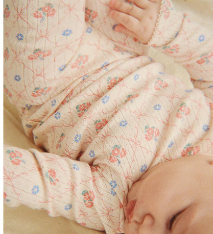 Konges Sløjd Bluse - Minnie - Fleur Decor m. Hulmønster