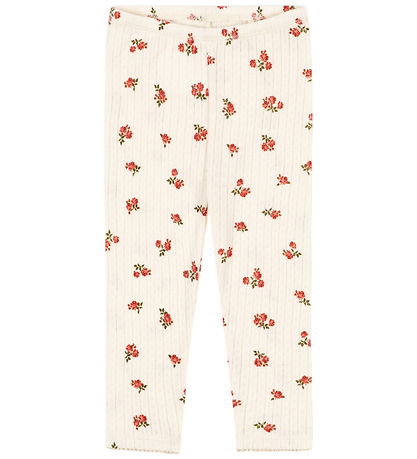 Konges Sløjd Bukser - Minnie - Rosa Rouge m. Hulmønster