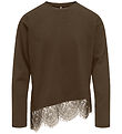 Kids Only Bluse - KogKamil - Bracken/Tonal Lace