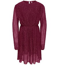 Kids Only Kjole - KogGlam - Rumba Red/Silver Lurex