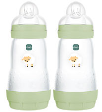 MAM Sutteflasker - 260 ml - 2-pak - Easy Start Anti-Colic - Gree