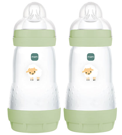 MAM Sutteflasker - 260 ml - 2-pak - Easy Start Anti-Colic - Gree