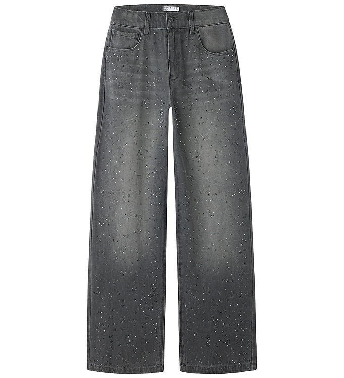 Name It Jeans - NkfBella - Wide Rhine - 6608-IM - Dark Grey Deni