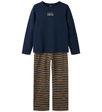 Name It Nattøj - 2-delt - NkmRobbiq - Navy Blazer/Sepia