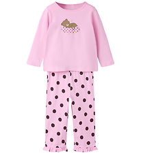 Name It Nattøj - 2-delt - NmfRaniq - Full Blooming Pink