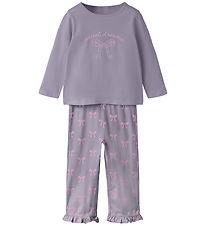 Name It Nattøj - 2-delt - NmfRaniq - Lavender Gray