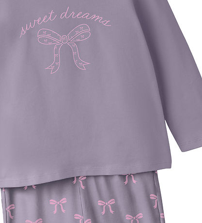 Name It Nattøj - 2-delt - NmfRaniq - Lavender Gray