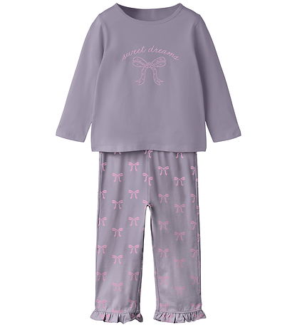 Name It Nattøj - 2-delt - NmfRaniq - Lavender Gray
