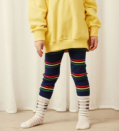 Mini Rodini Leggings - Rib - Multi