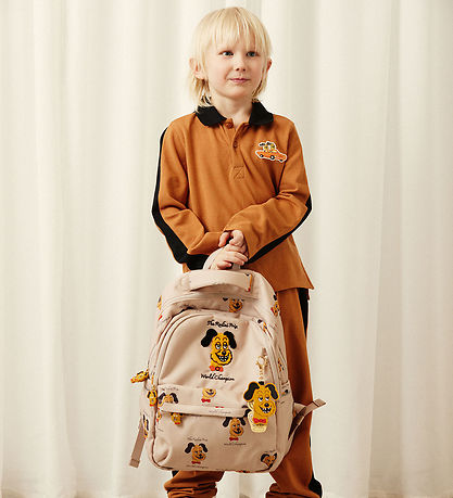 Mini Rodini Polobluse - Racing Rabbits - Brun