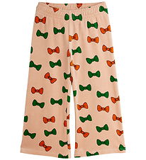 Mini Rodini Velourbukser - Bows AOP - Pink