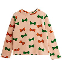 Mini Rodini Bluse - Velour - Bows AOP - Pink