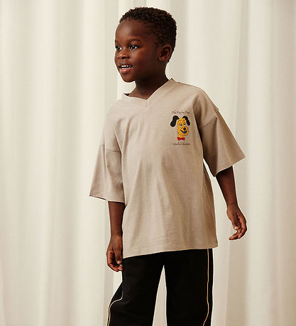 Mini Rodini T-shirt - Prix - V-Neck - Grå
