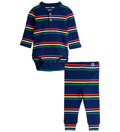 Mini Rodini Sæt - Rib - Multi