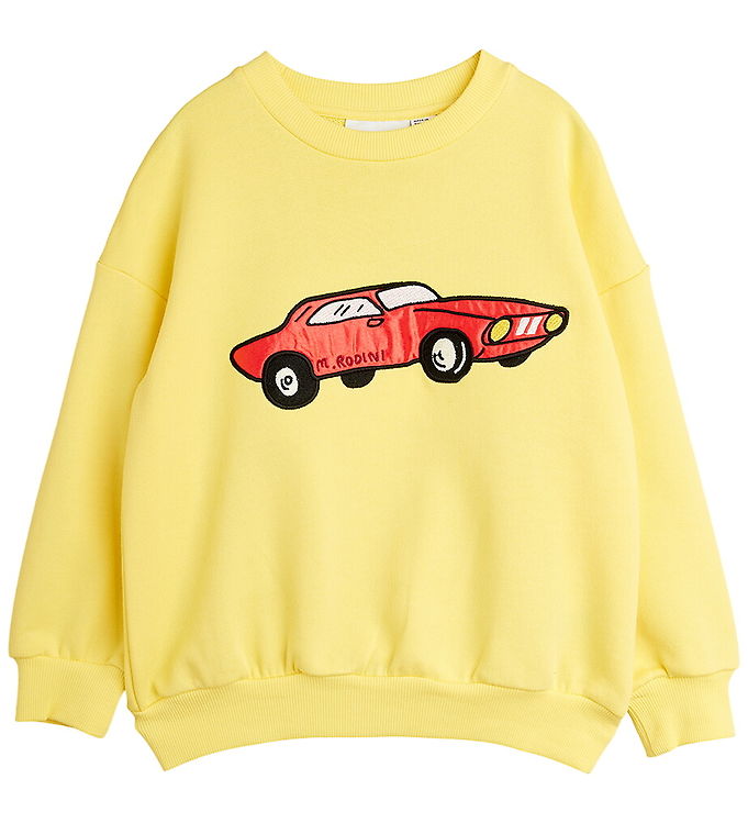 Mini Rodini Sweatshirt - Car Application - Gul