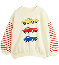 Mini Rodini Sweatshirt - Cars - Off-White