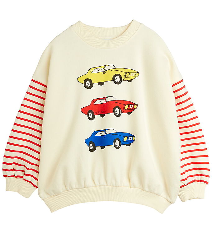 Mini Rodini Sweatshirt - Cars - Off-White