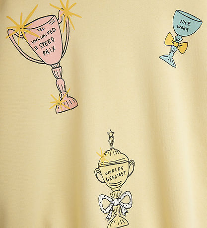 Mini Rodini Sweatshirt - Trophies - Gul