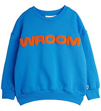 Mini Rodini Sweatshirt - Wroom Chenille - Blå