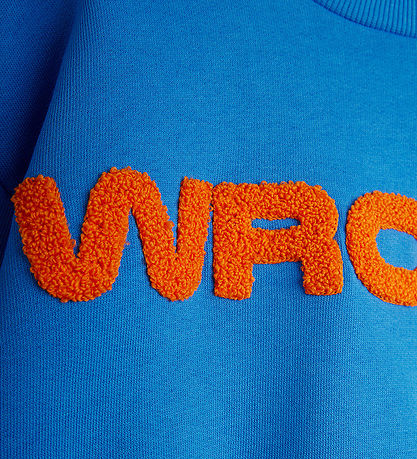 Mini Rodini Sweatshirt - Wroom Chenille - Blå