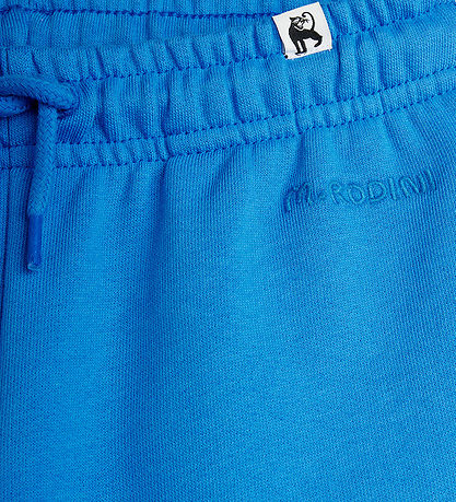 Mini Rodini Sweatpants - Wroom Chenille - Blå