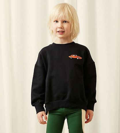 Mini Rodini Sweatshirt - Car - Sort