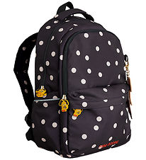 Mini Rodini Skoletaske - Dots AOP - Sort