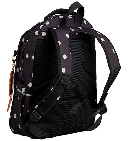 Mini Rodini Skoletaske - Dots AOP - Sort