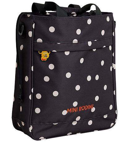 Mini Rodini Taske - Dots AOP - Sort