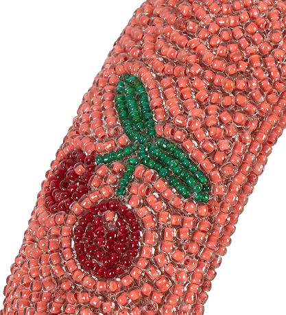 Konges Sløjd Hårbøjle - Cherry m. Perler