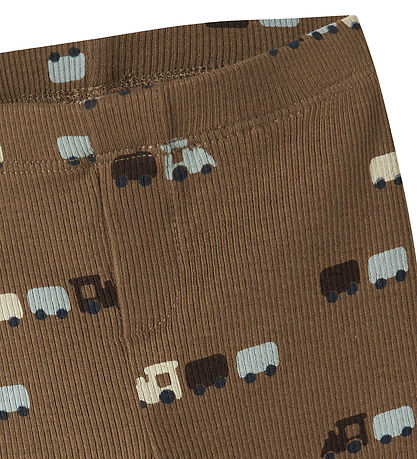 Name It Leggings - Rib - NbmRotrain - Sepia