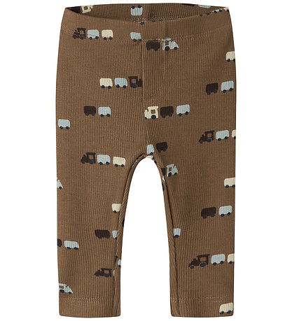 Name It Leggings - Rib - NbmRotrain - Sepia
