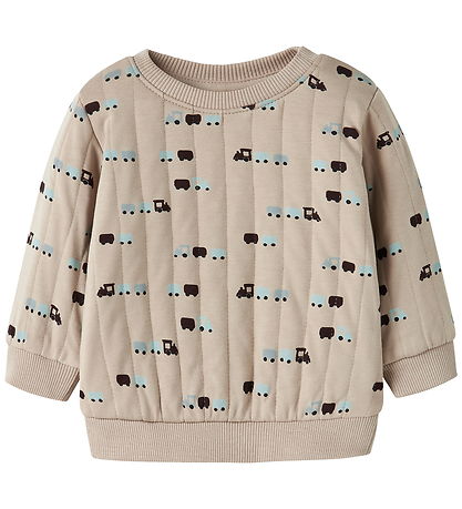 Name It Sweatshirt - NbmRotrainy - Quilt - Island Fossil