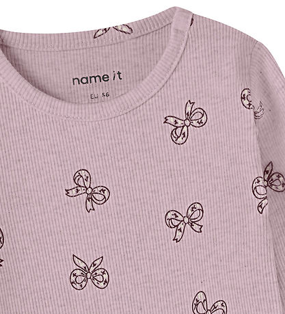 Name It Body l/æ - Rib - NbfRulies - Mauve Shadows