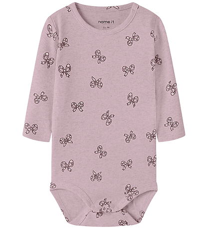 Name It Body l/æ - Rib - NbfRulies - Mauve Shadows