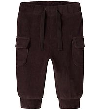 Name It Bukser - Rib - NbmRoom - Chocolate Plum