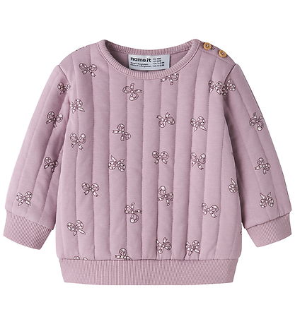 Name It Sweatshirt - NbfRulie - Quilt - Mauve Shadows