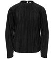 Kids Only Bluse - KogRavenna - Plisse - Sort