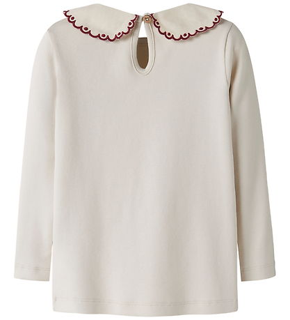 Lil Atelier Bluse - NmfFundo - Lia - Turtledove/Biking Red