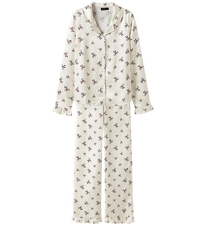 LMTD Pyjamas Sæt - NlfBow - Antique White