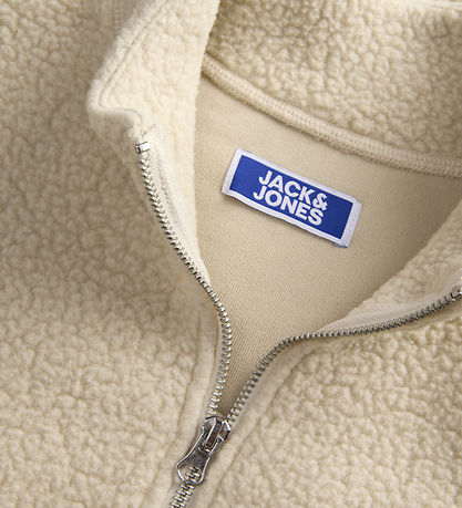 Jack & Jones Fleecejakke - JorNorrebro - High Neck - Oatmeal