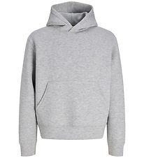 Jack & Jones Hættetrøje - JcoLegacy - Light Grey Melange/New