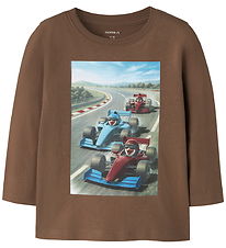 Name it Bluse - NmmVoto - Sepia/Racing Penguins